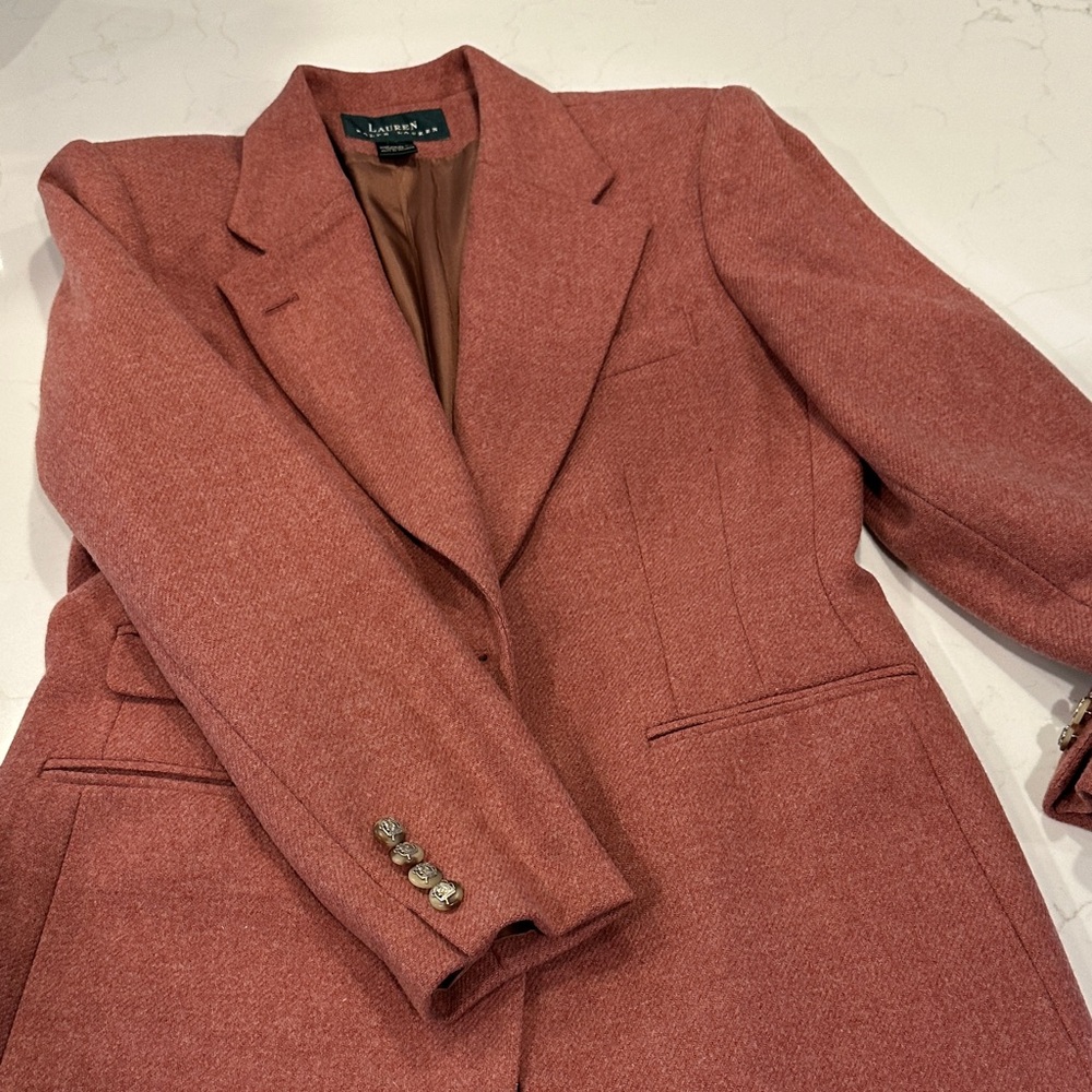 Ralph Lauren Rust/Salmon  Equestrian Blazer